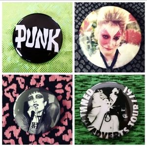 Punk set of 4 New Large 2.25" inch (57…